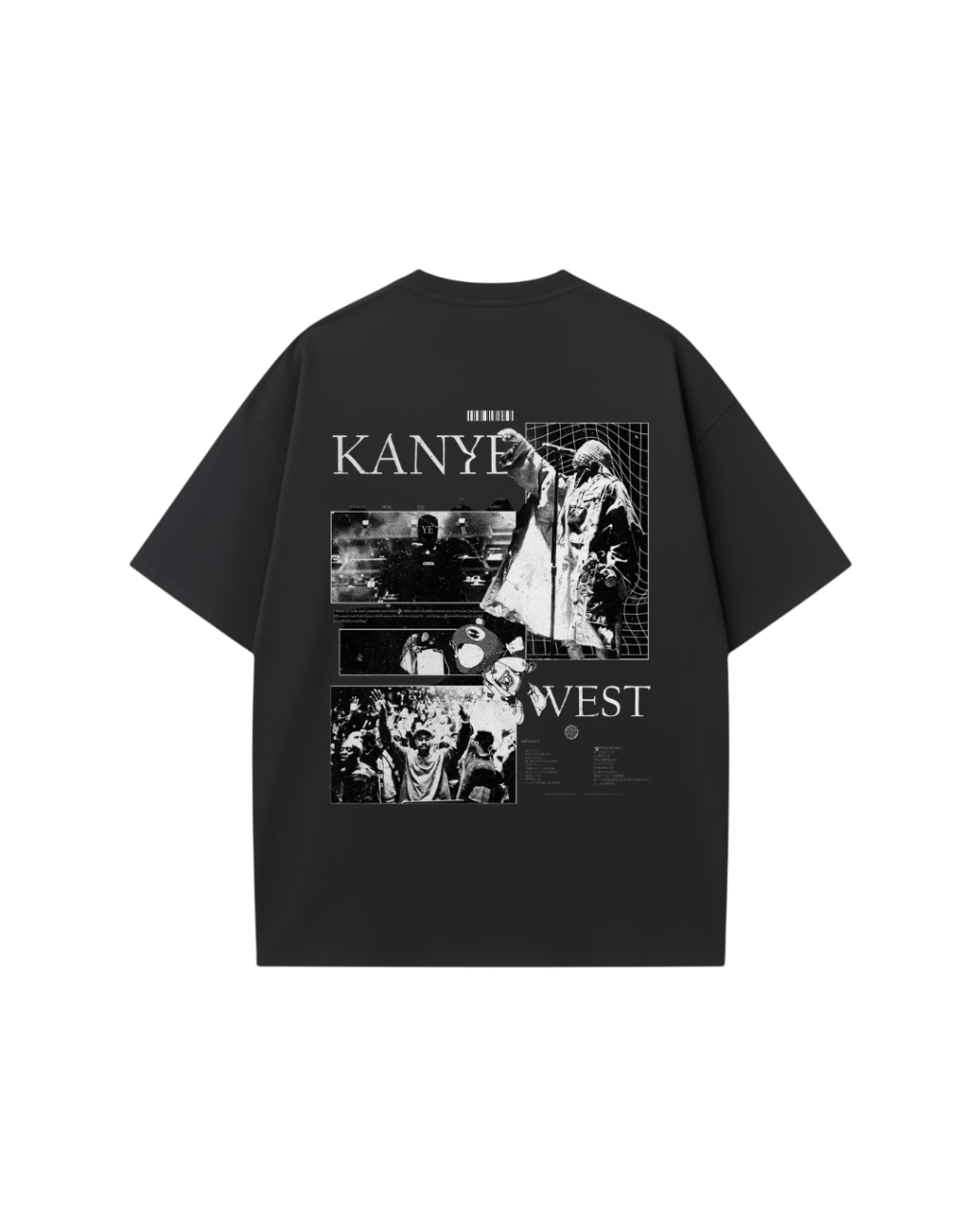 Kanye West Print Oversized Tshirt