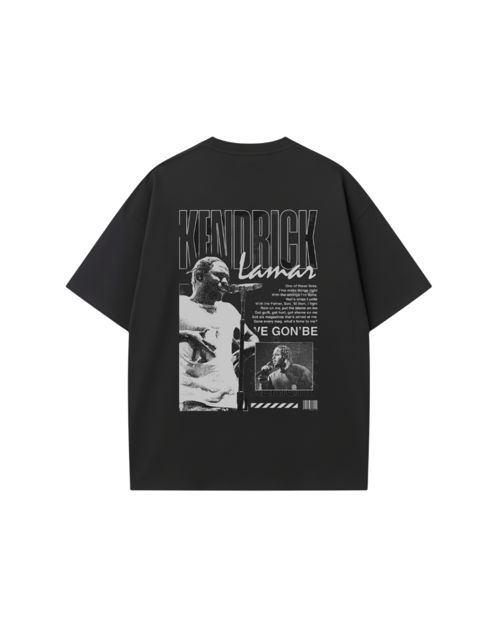 Kendrick Lamar print Oversized Tshirt