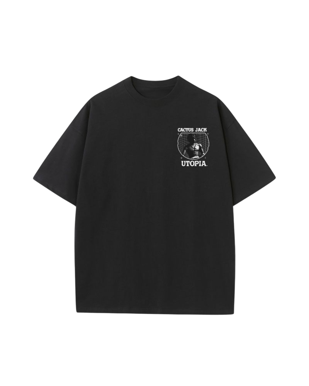 Utopia Travis Scott Print Premium Oversized T Shirt2