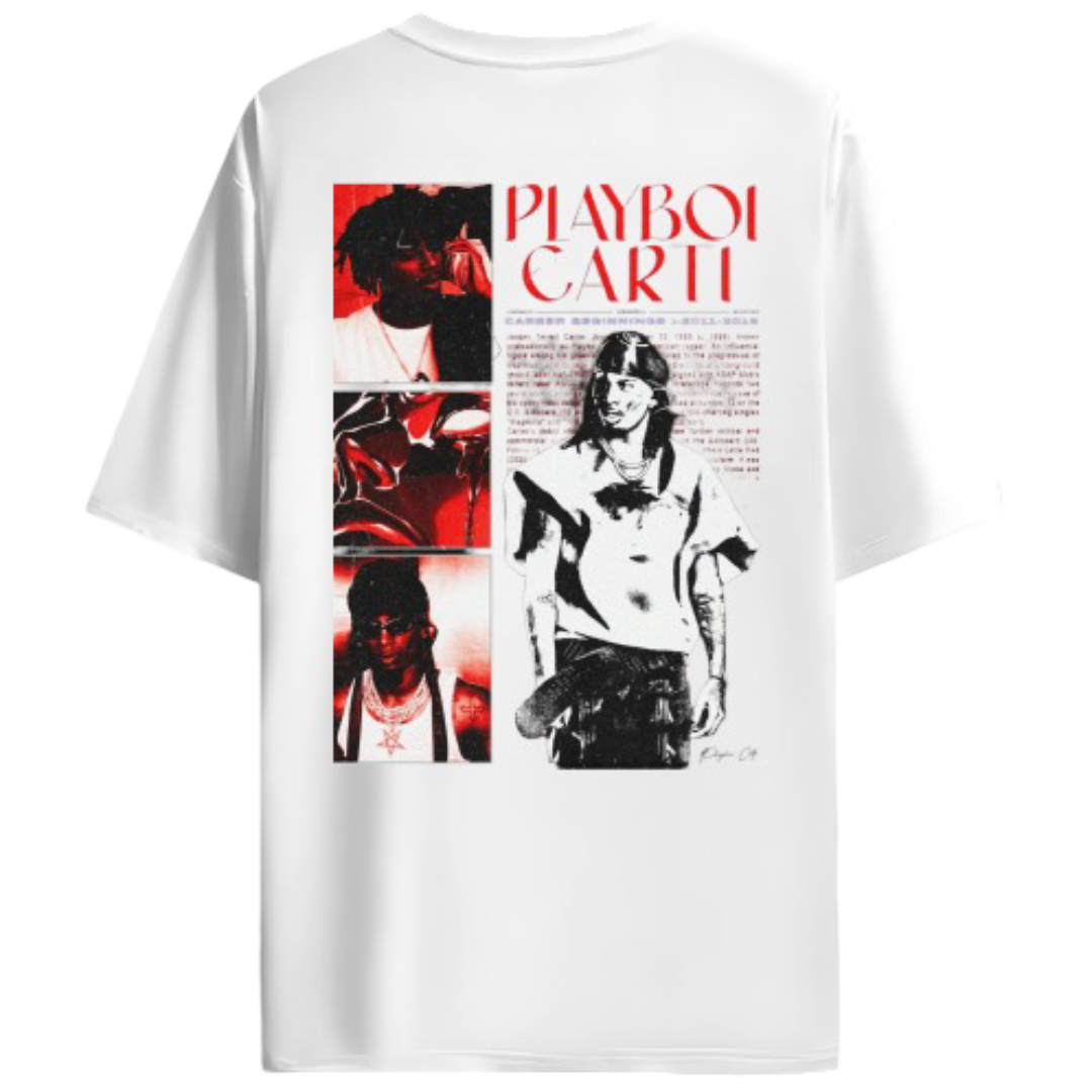 Playboicarti print oversized Tshirt